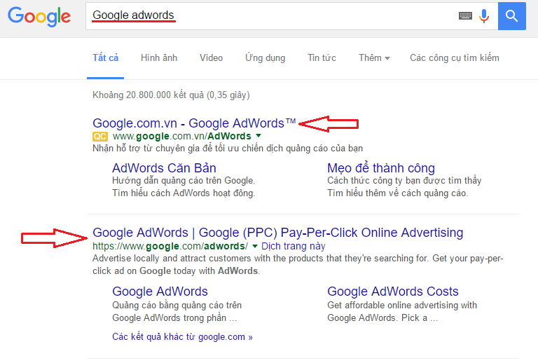 cách đăng nhập vào tài khoản quảng cáo google adwords